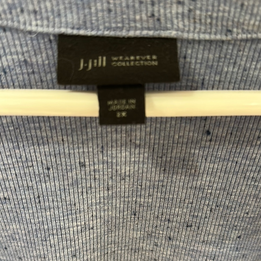 Women's space dyed Open Front Cardigan - Picture 2 of 5